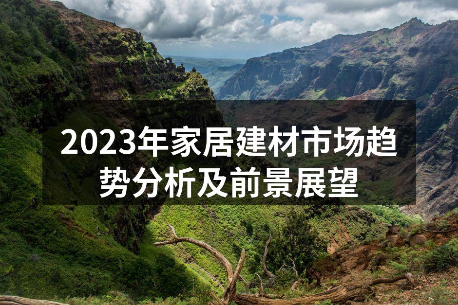 2023年家居建材市场趋势分析及前景展望